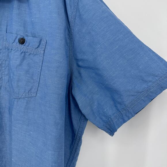 LL Bean Shirt Mens XXL Linen Blend Summer Gorpcore Lightweight Camping Hiking - Picture 3 of 10